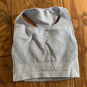 Alo Yoga Power Crop, Light Blue- Small